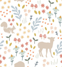 Woodland pattern with flora and fauna GD323

