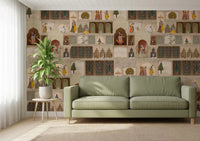 Indian Palace Narrative Wall Mural