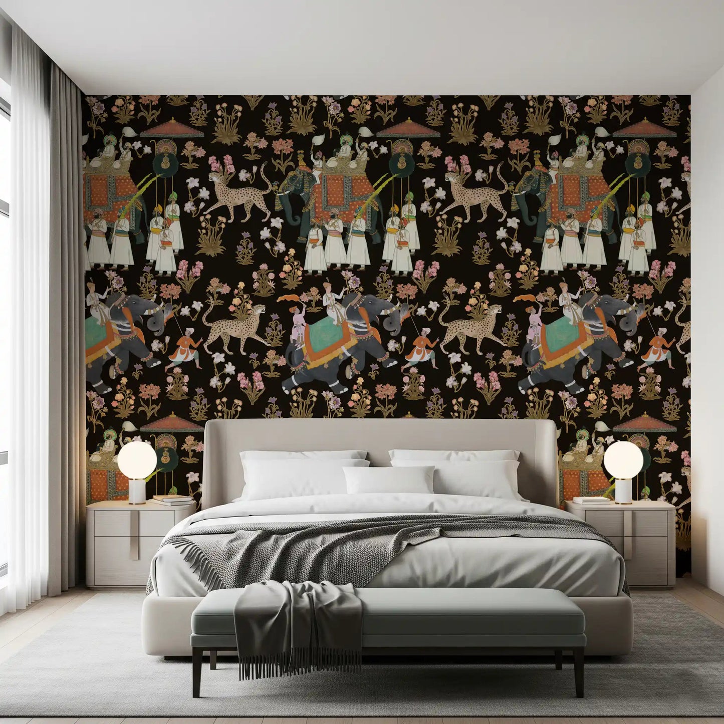 Indian Palace Procession Wall Mural