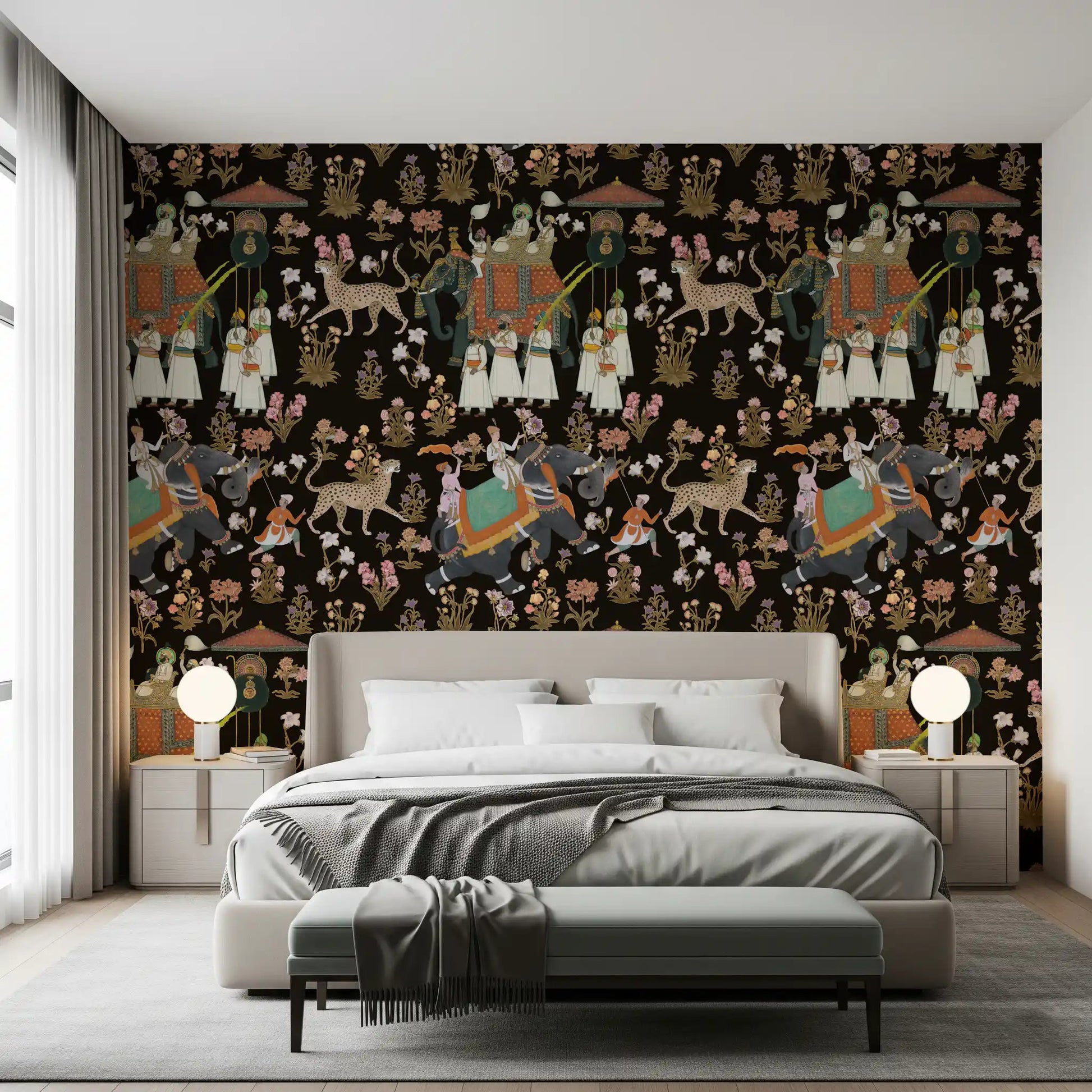 Indian Palace Procession Wall Mural