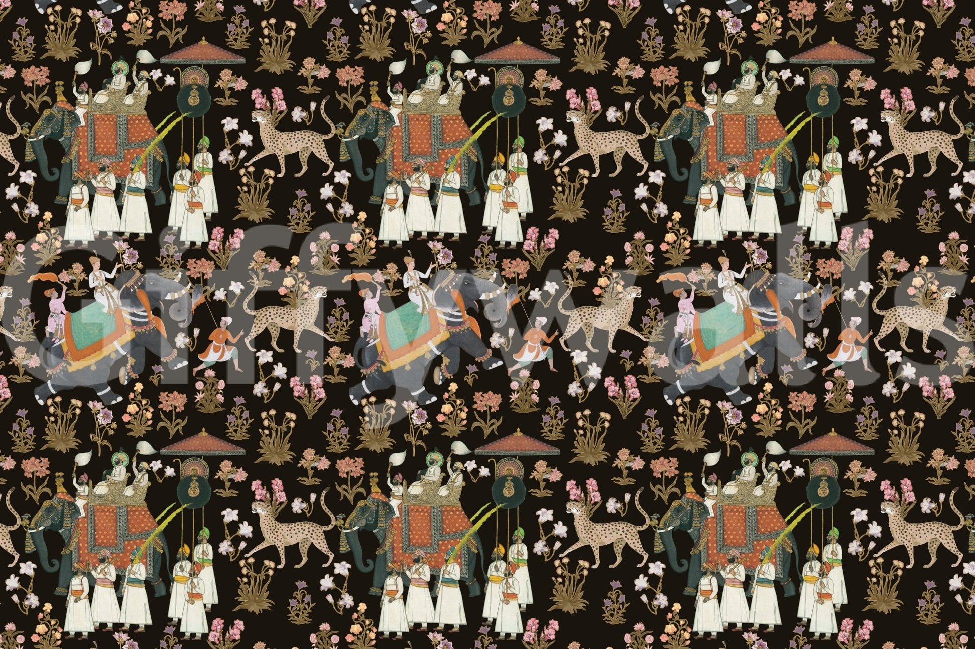 Indian Palace Procession Wall Mural