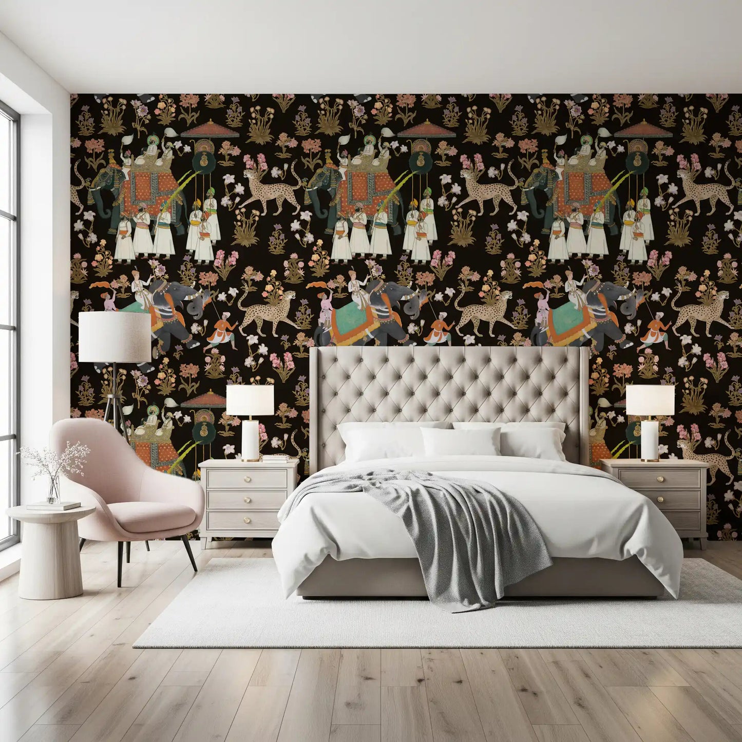 Indian Palace Procession Wall Mural