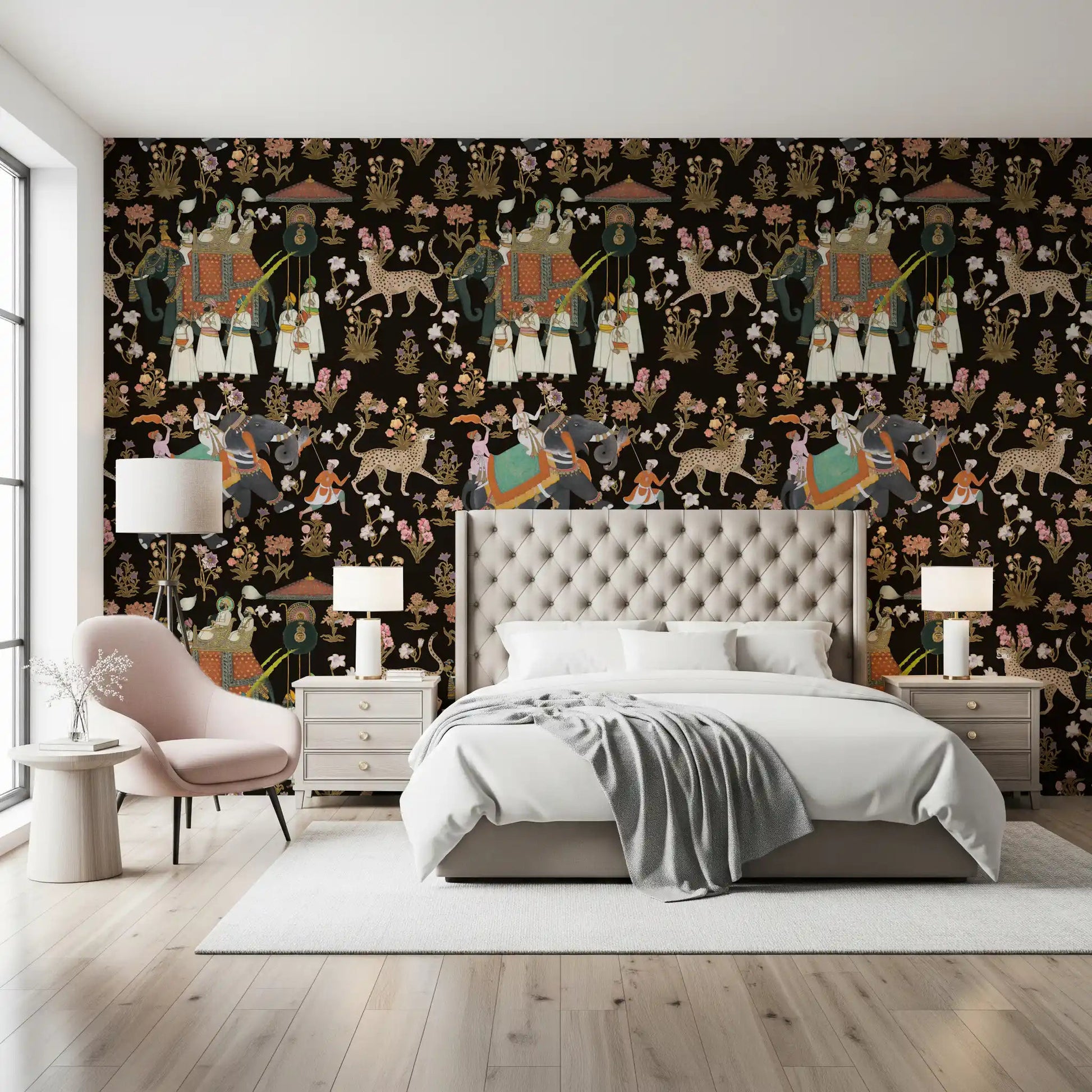 Indian Palace Procession Wall Mural