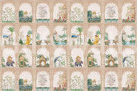 Balcony vista Indian Palace View Wall Mural in a modern penthouse.