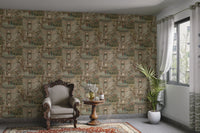 Rural India horses houses wall mural

