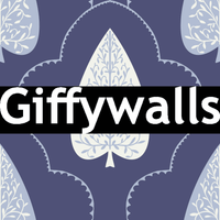 Calming Indigo Grove paper, distinctive nature print, contemporary style.