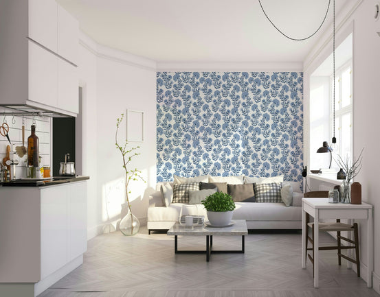 A wall mural of a peaceful floral pattern. GD3528


