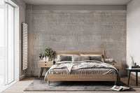 Worn Concrete Grid Effect Wall Mural
