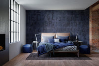 Vintage number pattern industrial wallpaper
