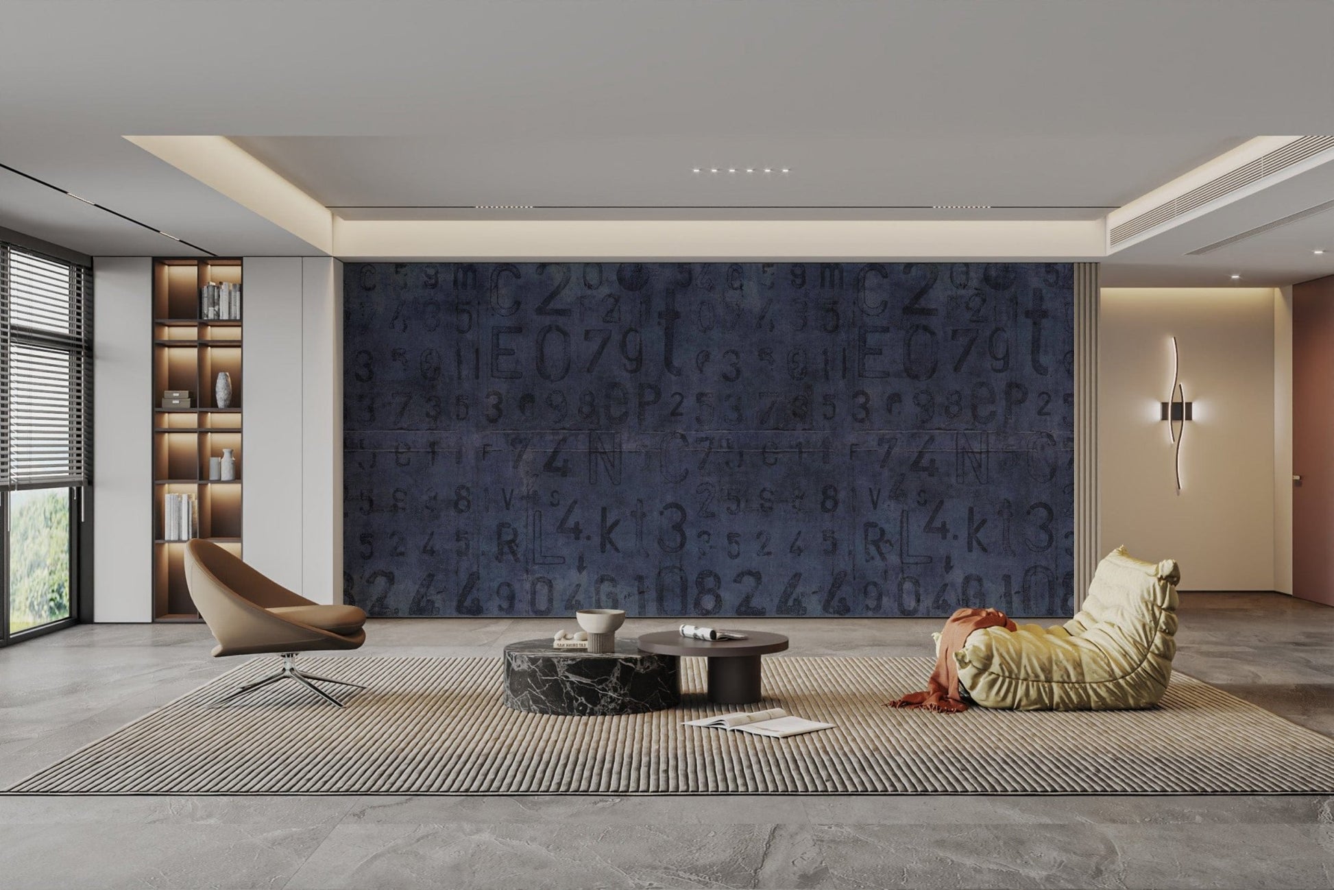 Retro grunge industrial wall covering
