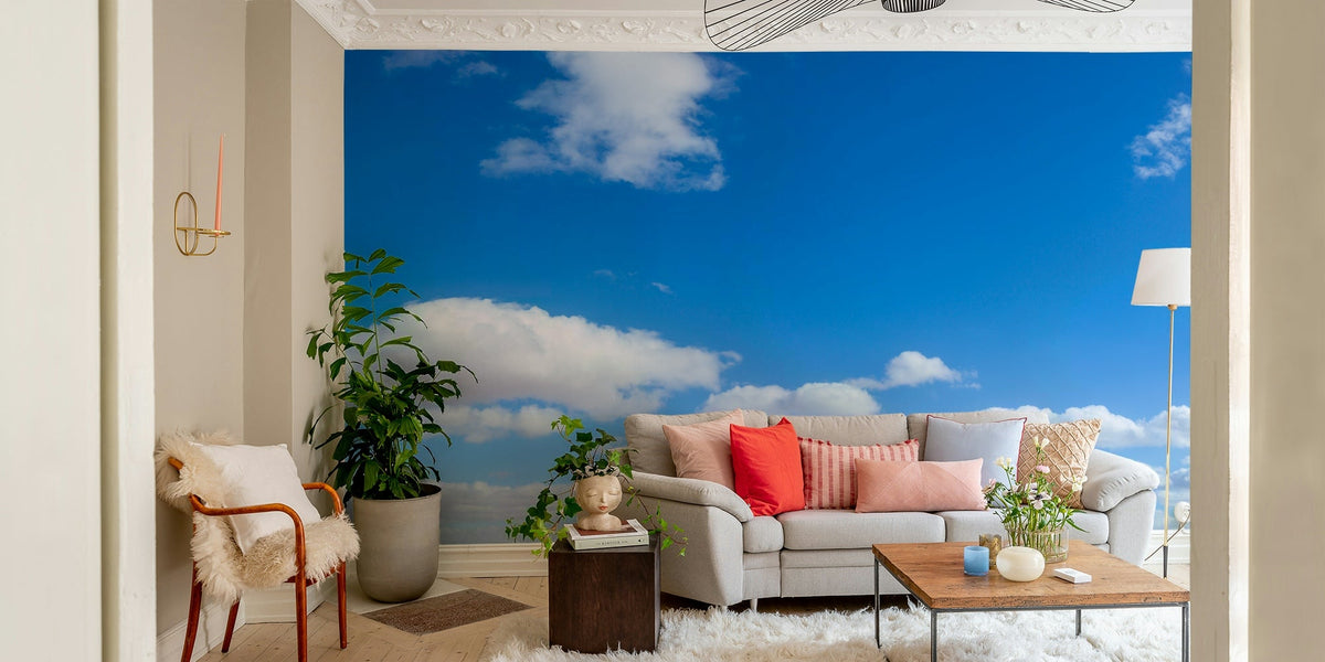 Infinite blue mural wallpaper design, GD2522