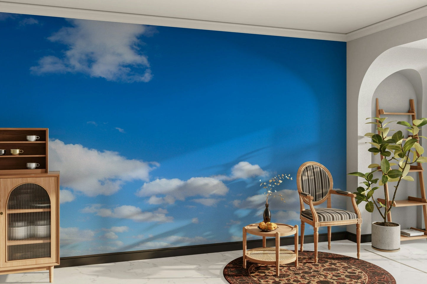 Peaceful blue gradient wallpaper
