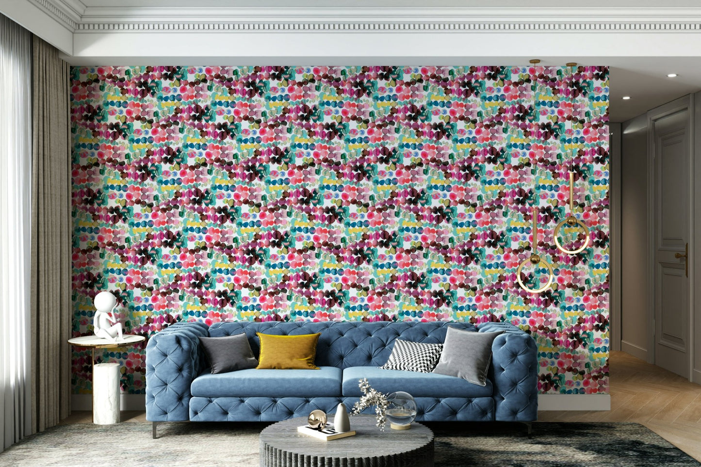 Expressive dot pattern wallpaper, GD877