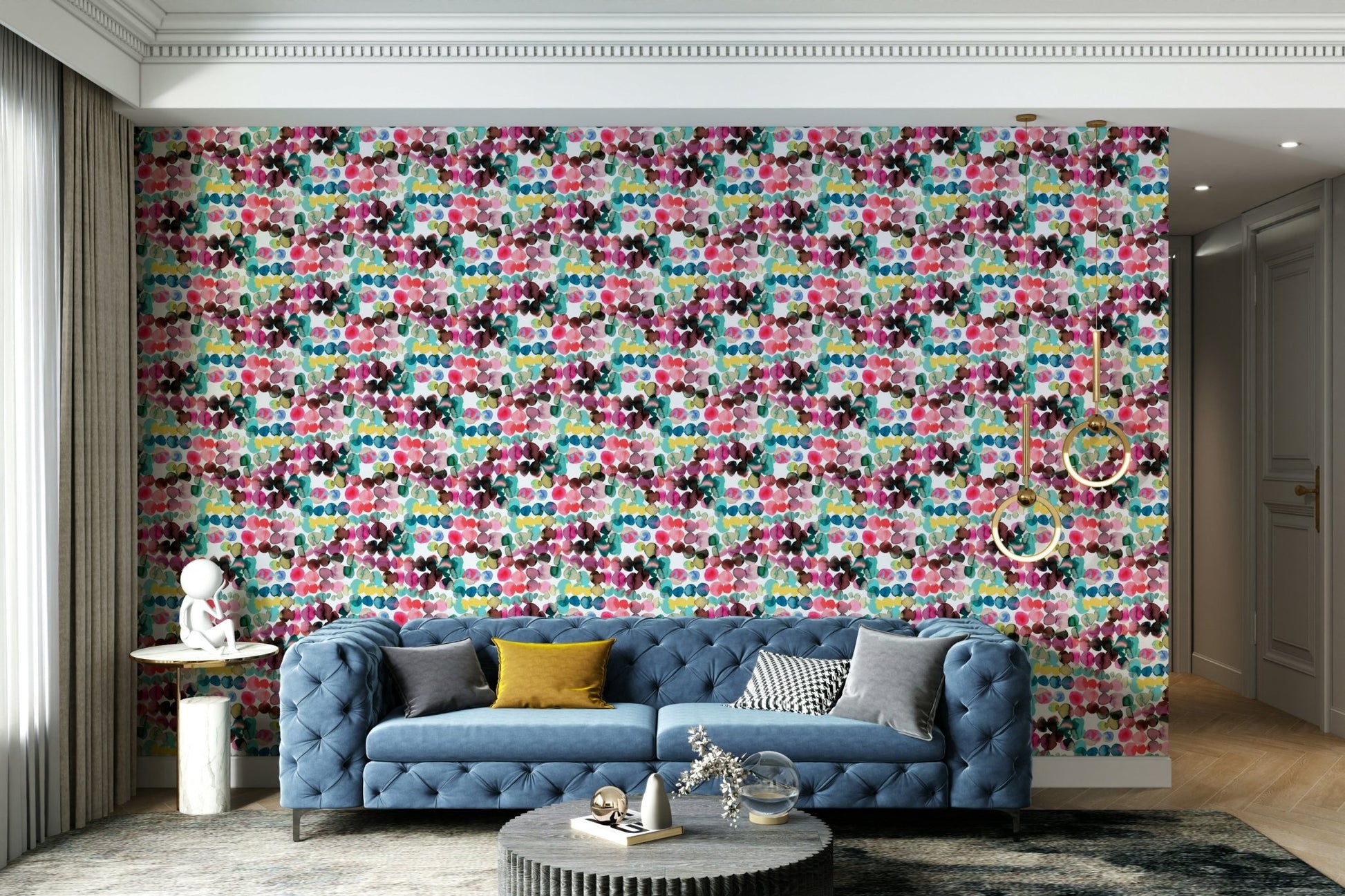 Expressive dot pattern wallpaper, GD877