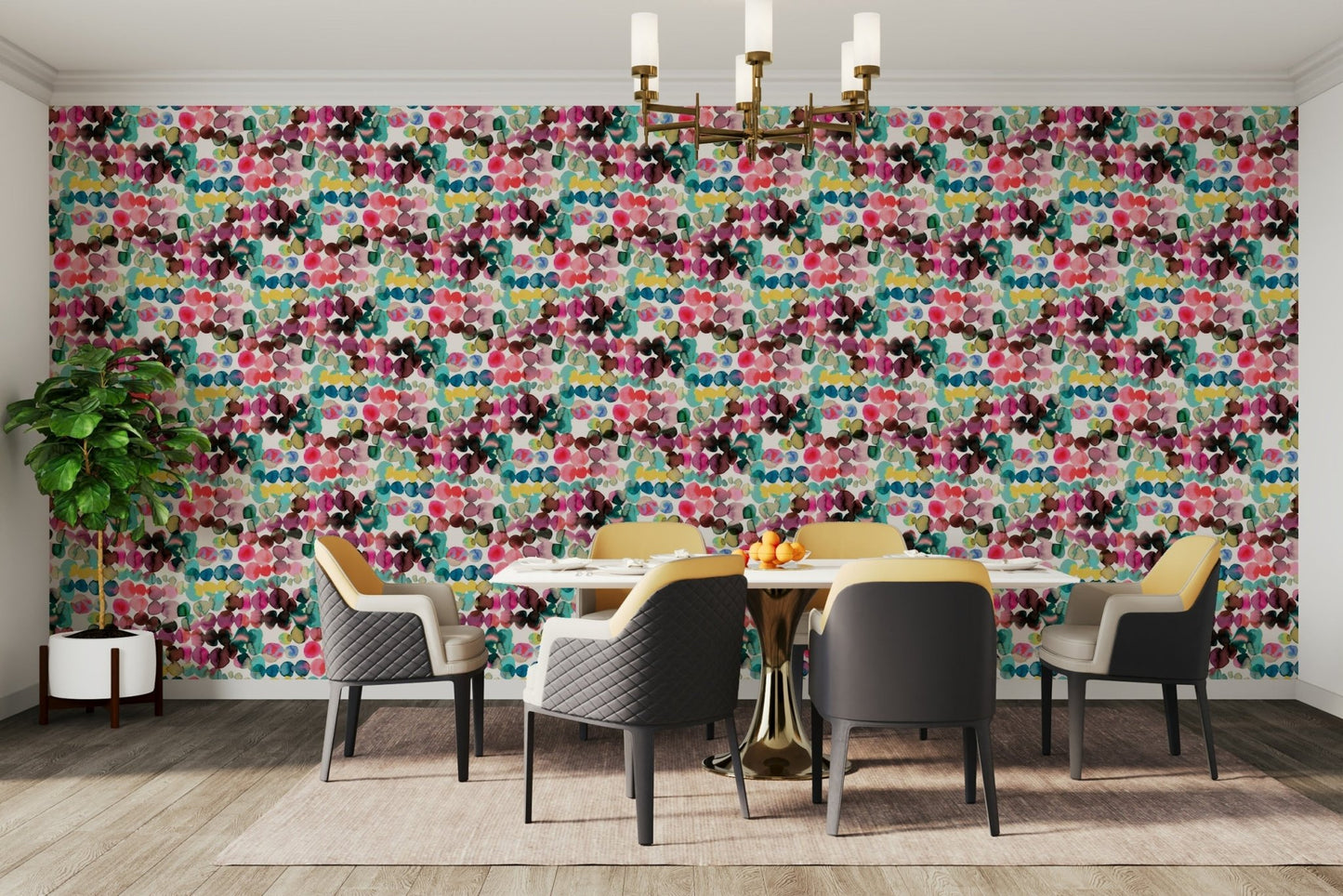 Artistic watercolor spots wallpaper, GD877