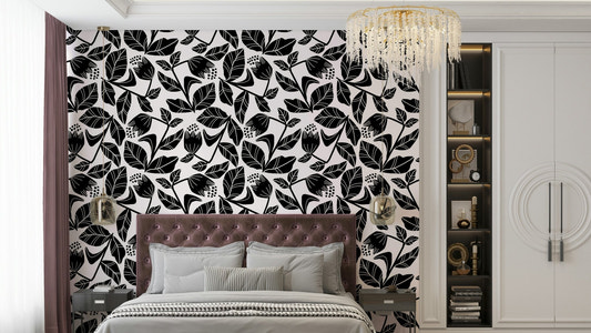 Elegant floral design for walls
