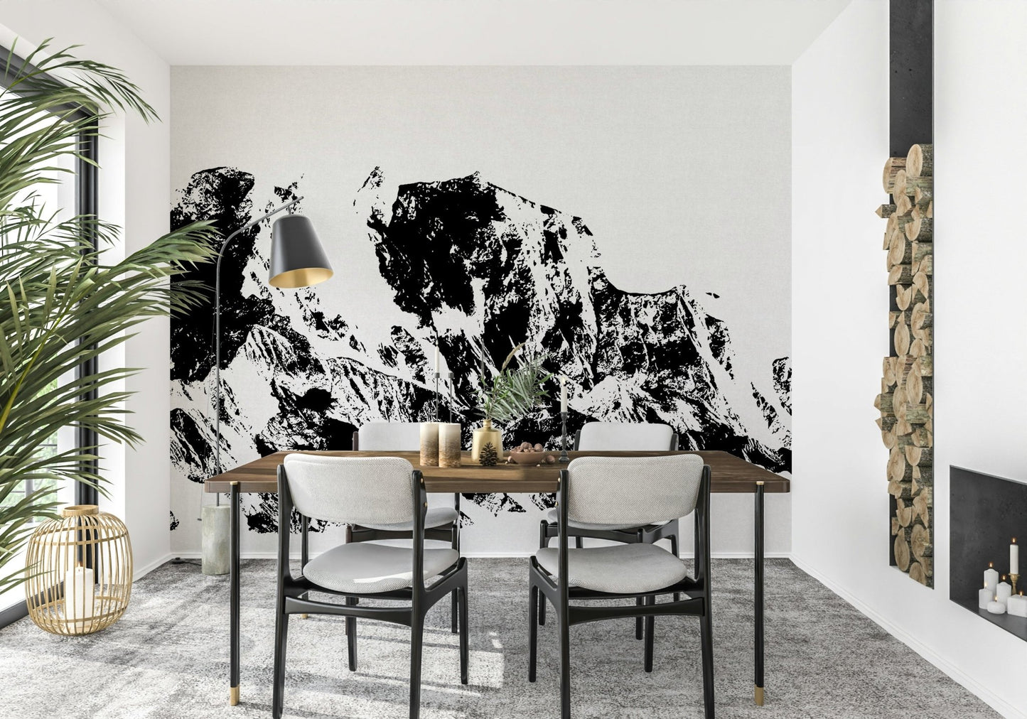 A classic abstract design wallpaper for walls.