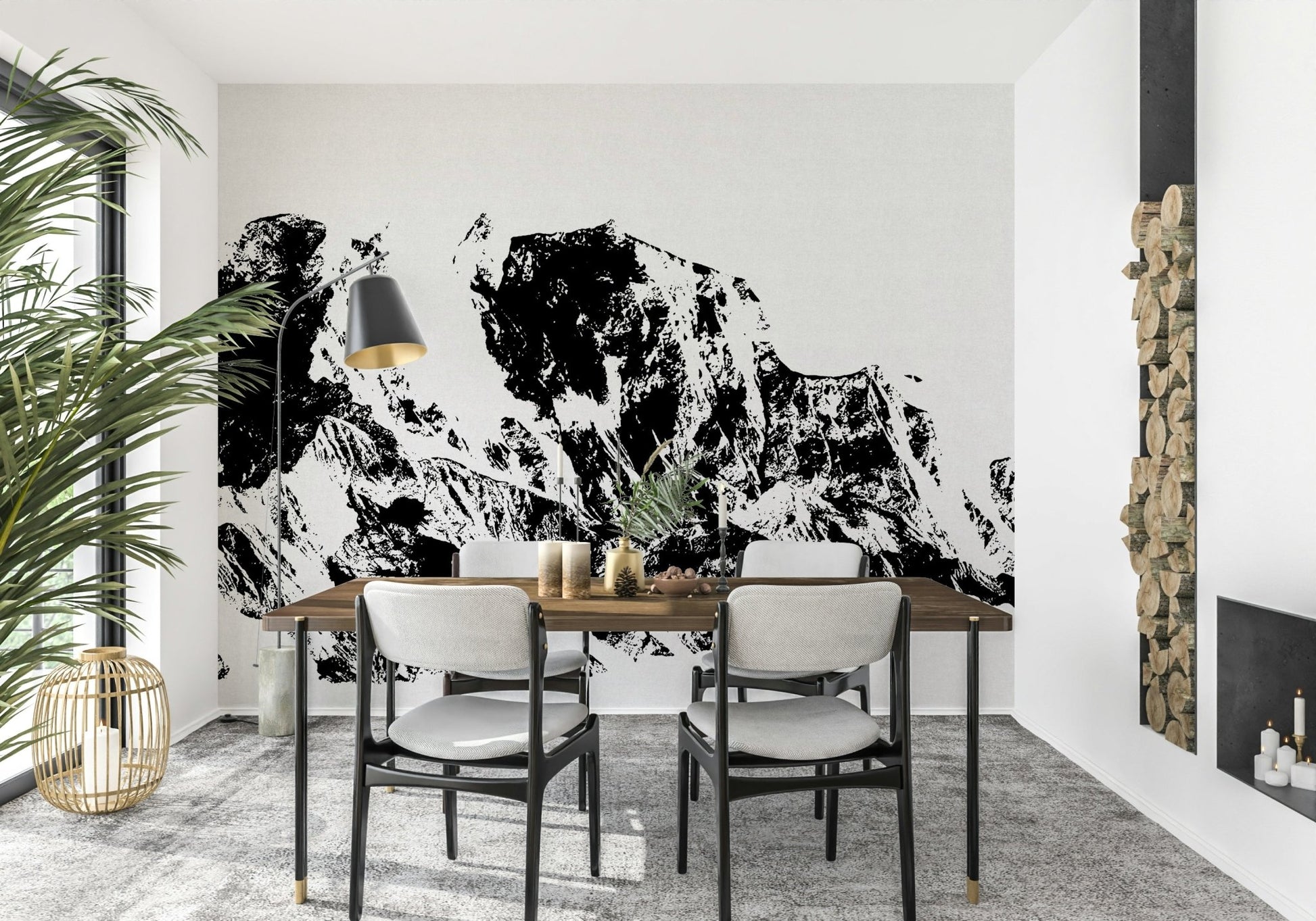 A classic abstract design wallpaper for walls.