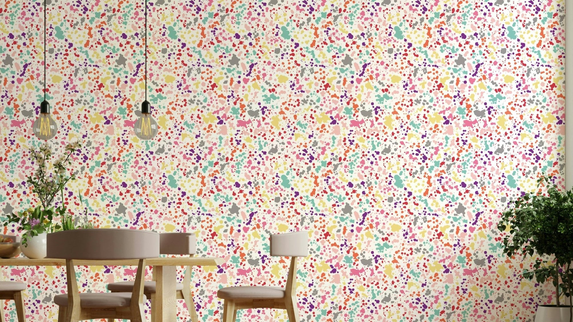 Fun splattered wall pattern, GD879