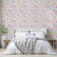 Vibrant ink drop mural wallpaper


