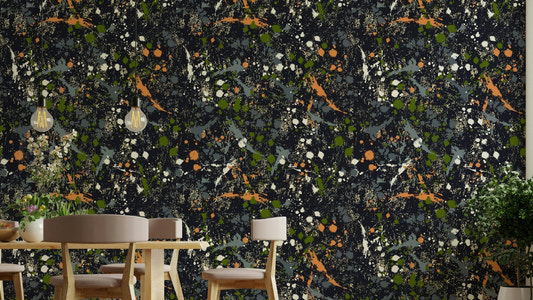 A close-up of the detailed artistic texture in the design.

