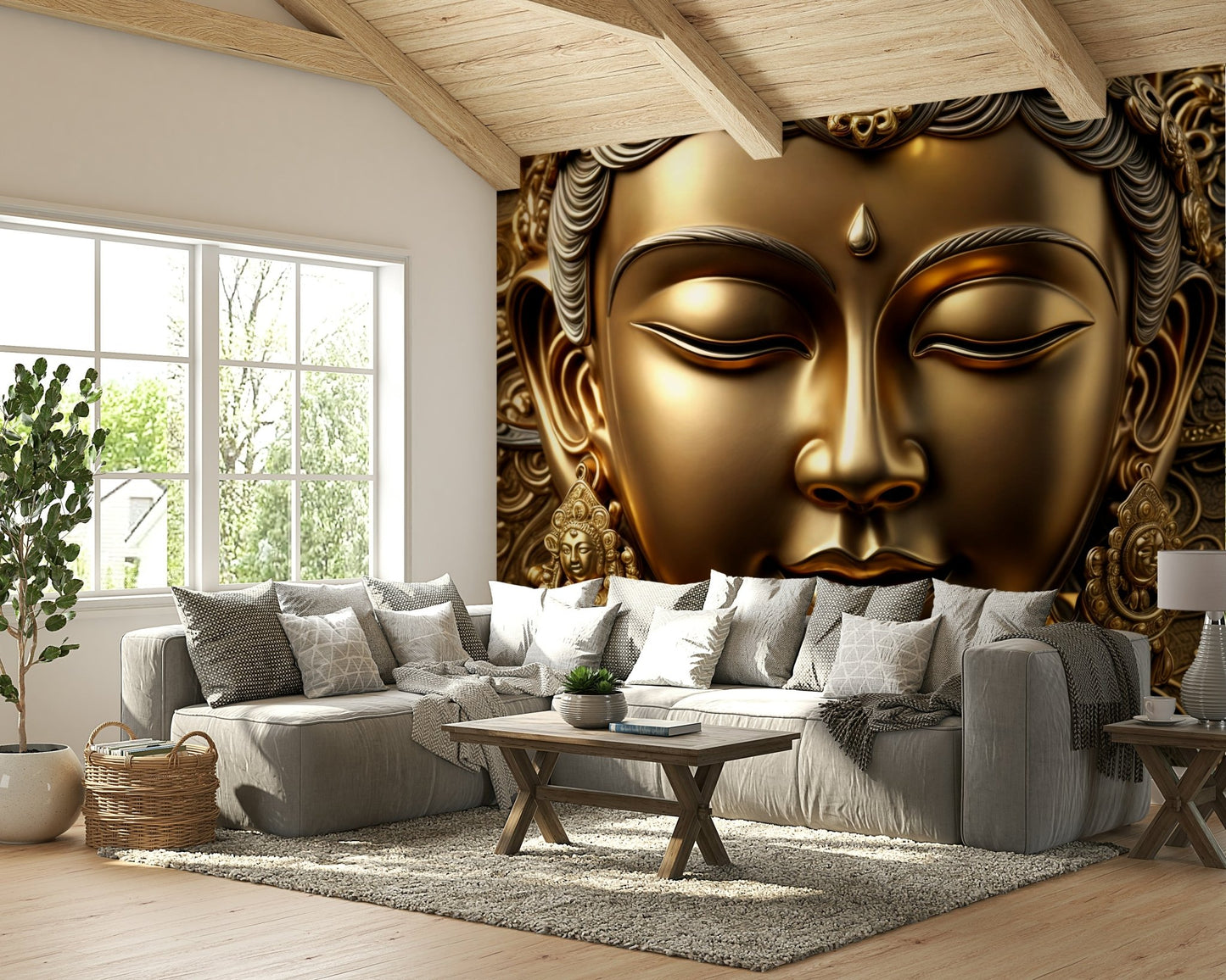 The colors are calming and have a gentle gradient.

