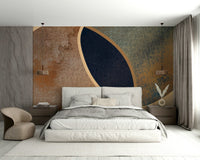 A calming abstract design wallpaper mural that defines a space., GD5155