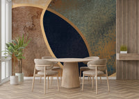 An artistic minimalist form mural for home decor., GD5155