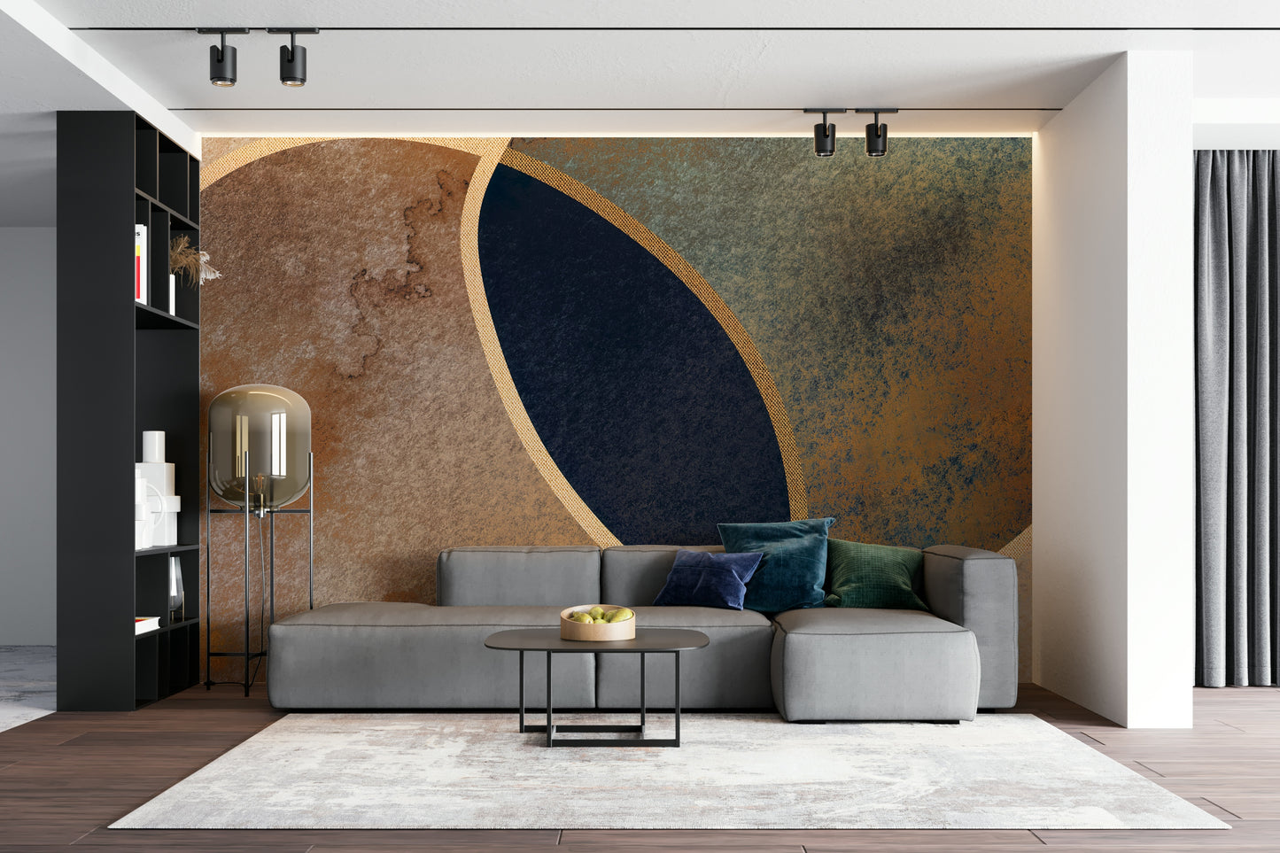 A serene abstract pattern wall mural for your decor.

