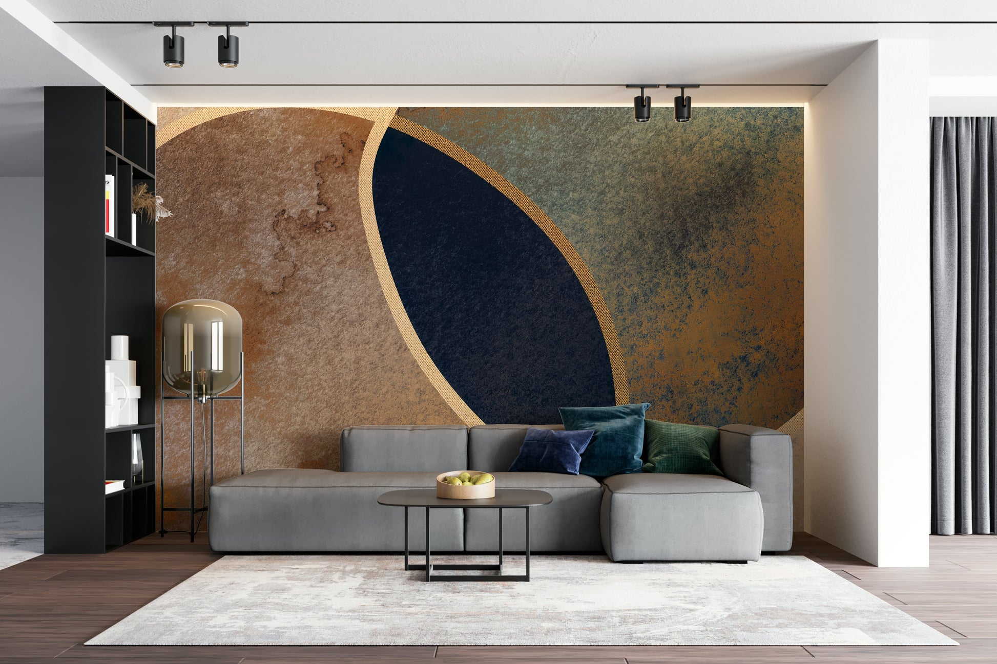 A serene abstract pattern wall mural for your decor.

