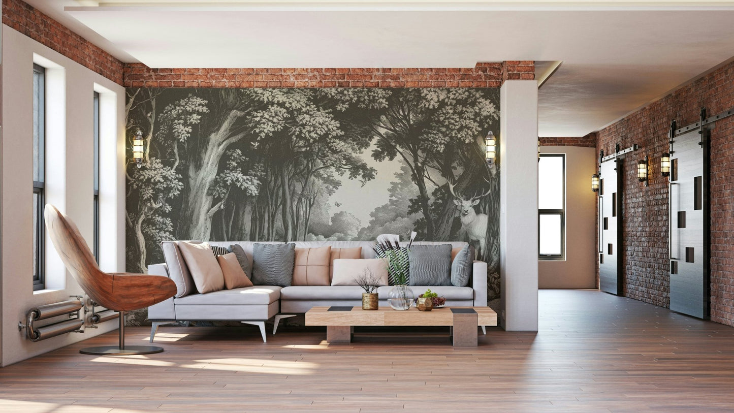 Into the Forest -  Slate Wall Mural