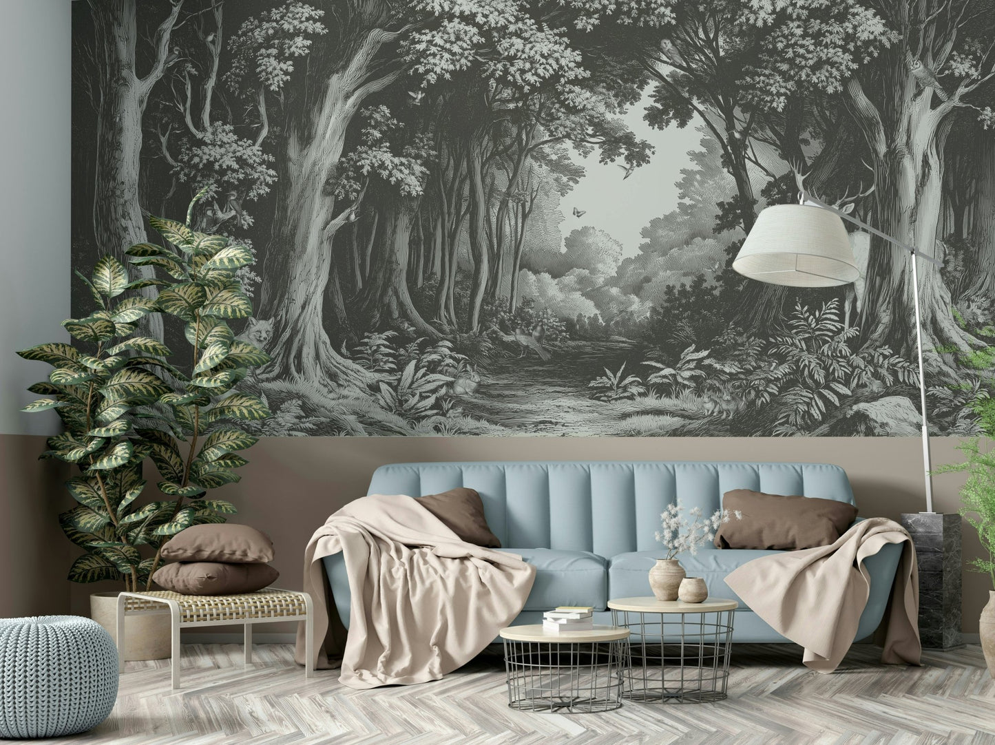Into the Forest -  Slate Wall Mural