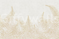 Feathery Perlish mural, soft focus botanical print for walls.