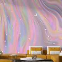 Flowing shape mural wallpaper design, GD921
