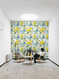 Gorgeous Iris & Rose Garden wallpaper for floral-inspired interiors

