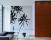 Palm tree beach island design

