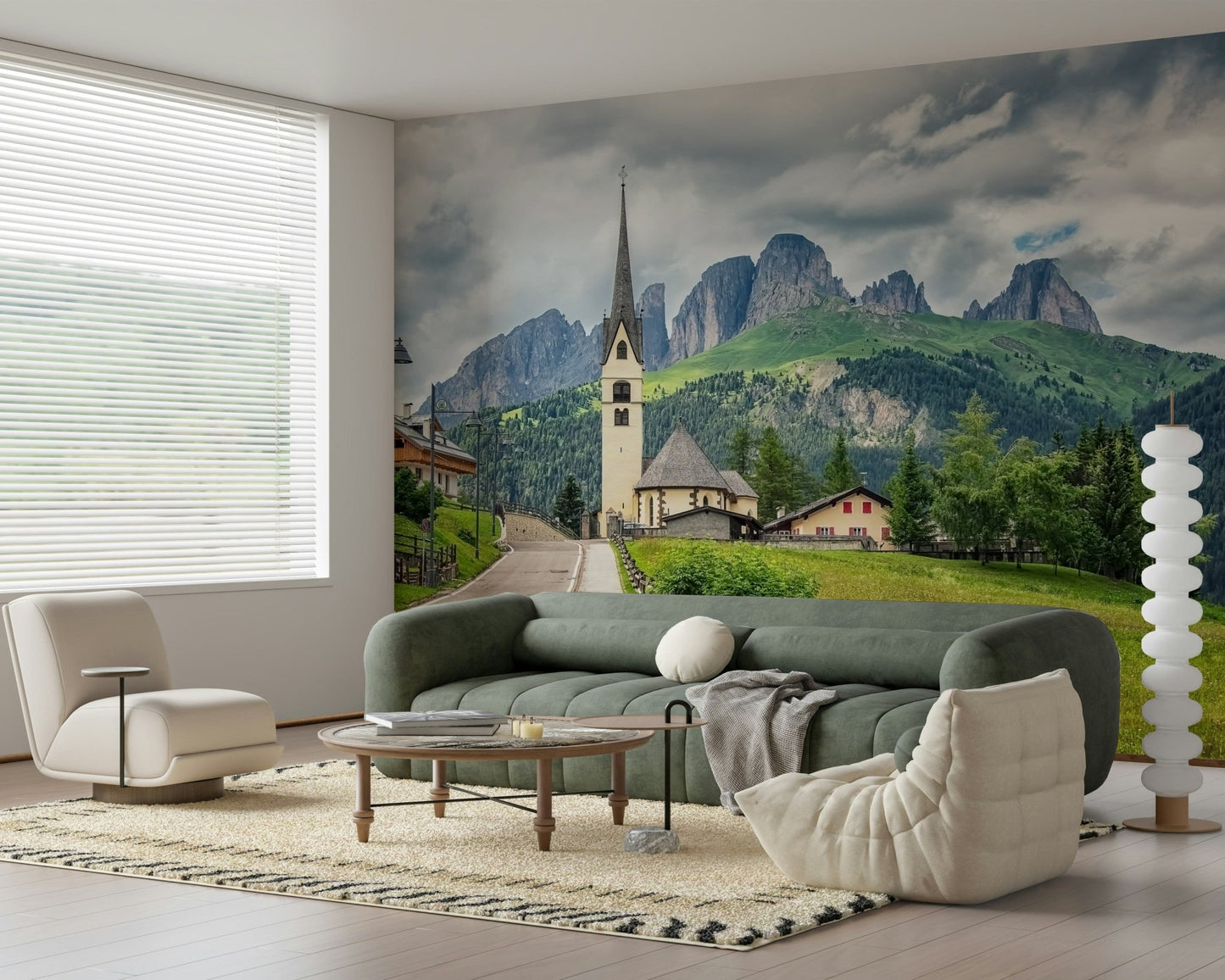 Italian Alps Vista Wall Mural