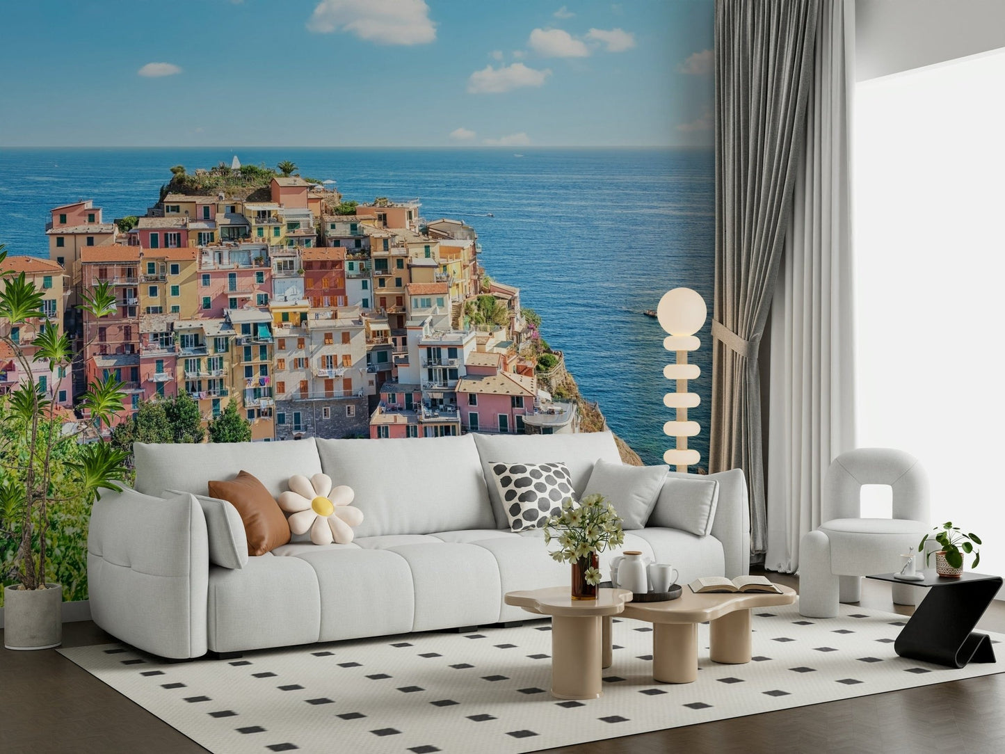 Italian Coastline Charm Wall Mural