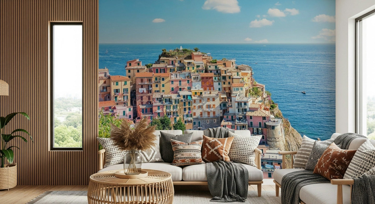 Italian Coastline Charm Wall Mural