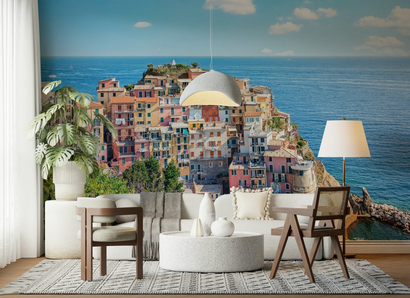 Italian Coastline Charm Wall Mural