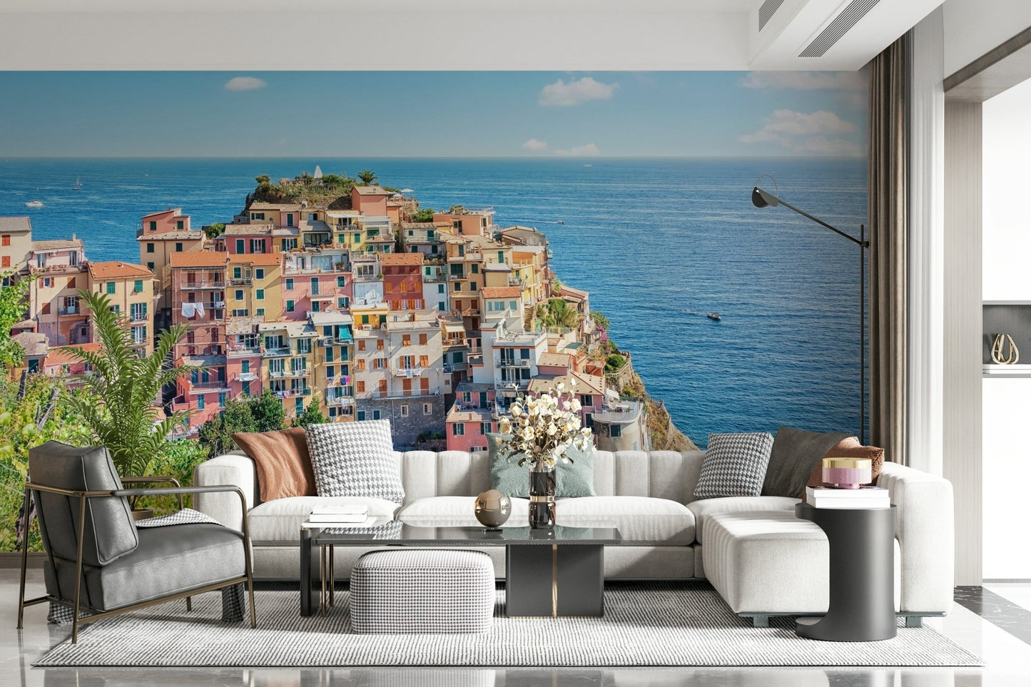 Italian Coastline Charm Wall Mural