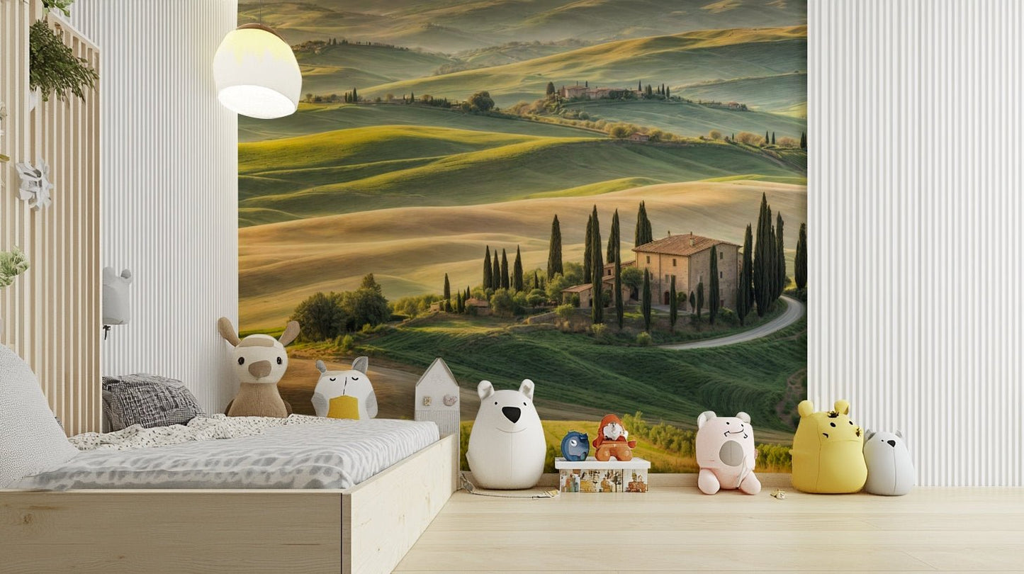 Serene Italian countryside view

