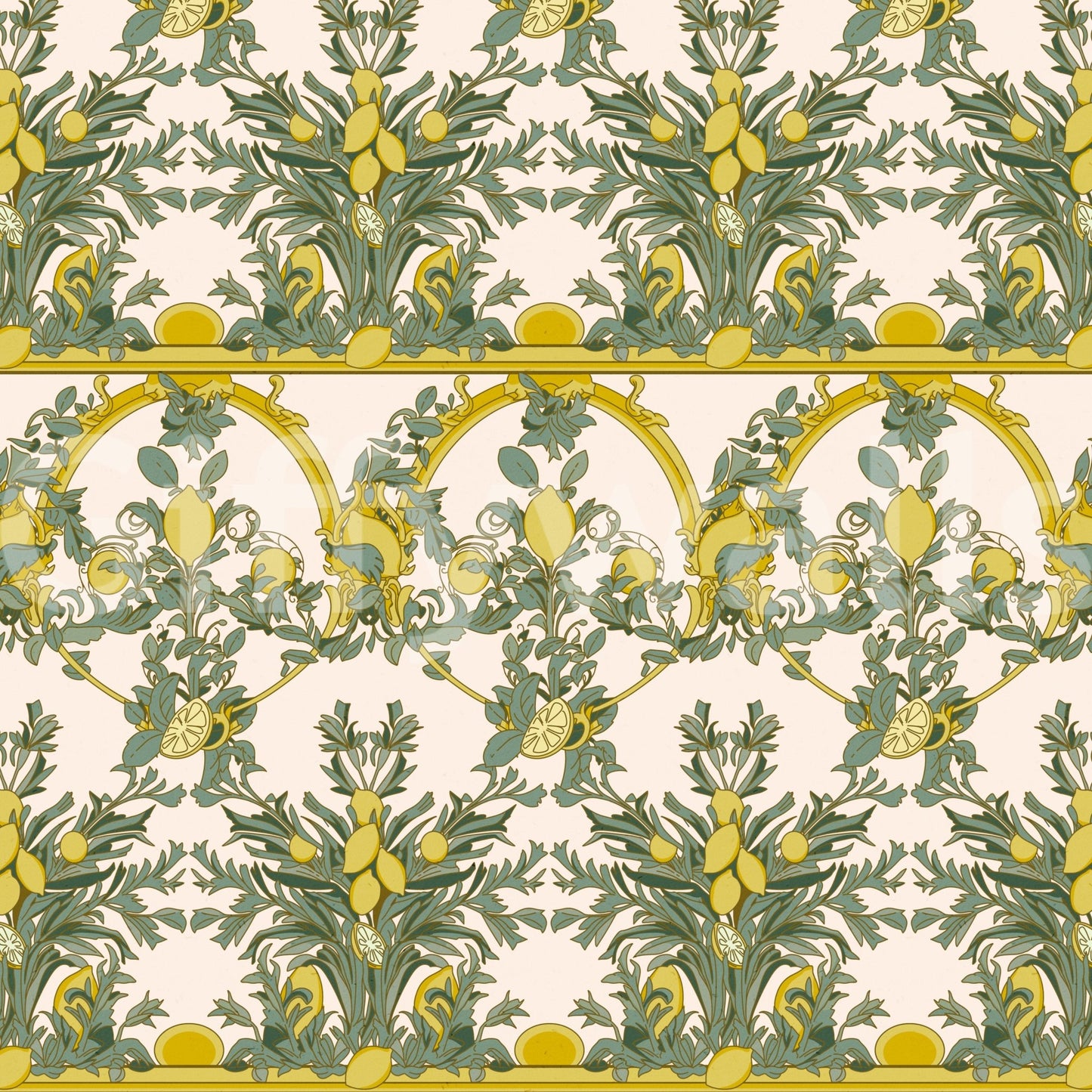 Italian Grotesque with Lemons Wallpaper⁠ GD3984