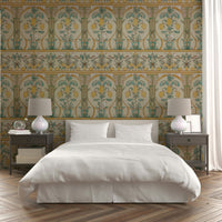 Italian Lemon Garden Mediterranean Elegance  Wallpaper⁠