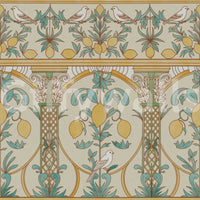 Italian Lemon Garden Mediterranean Elegance  Wallpaper⁠