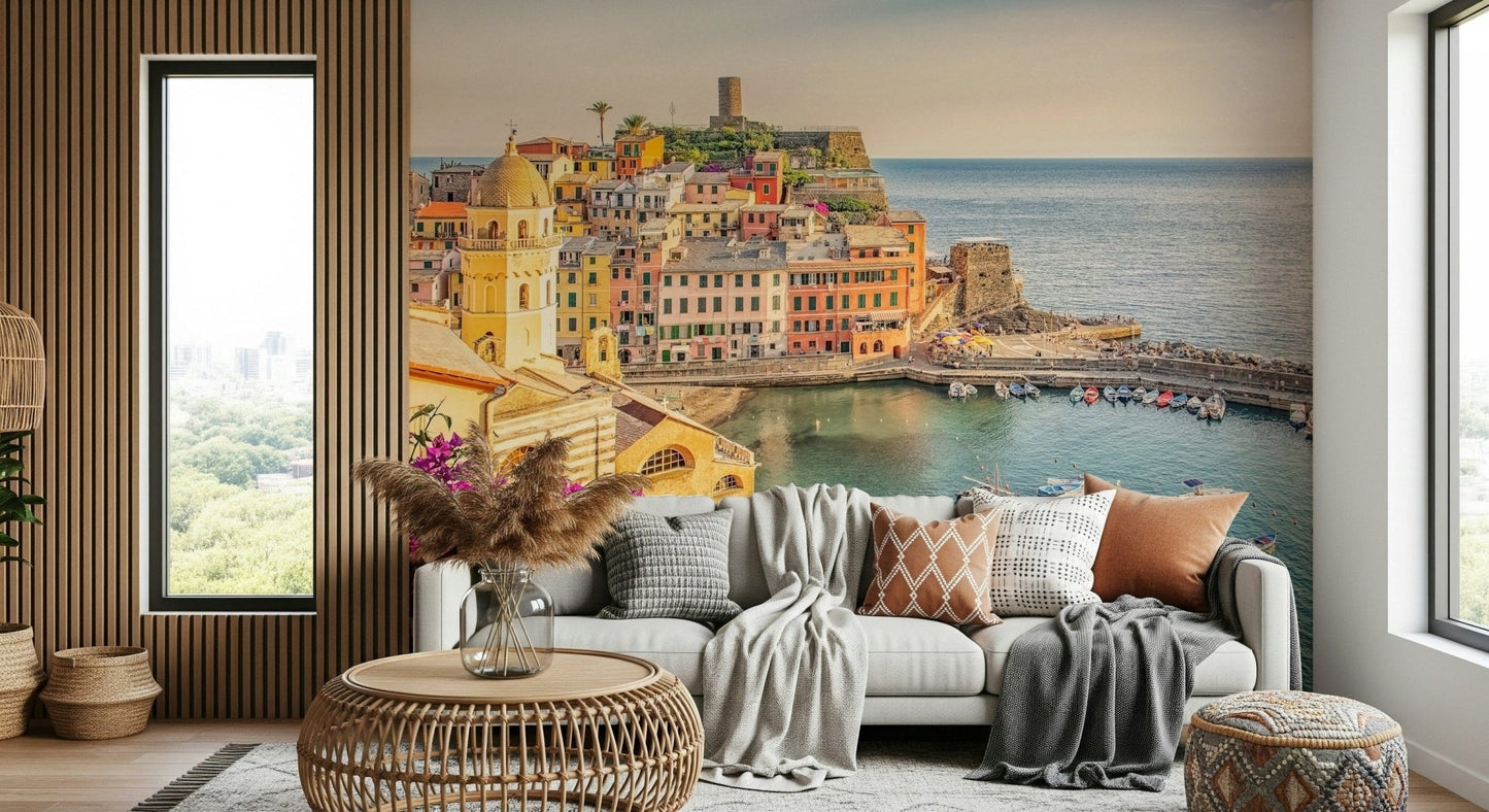 Italian Riviera View Wall Mural