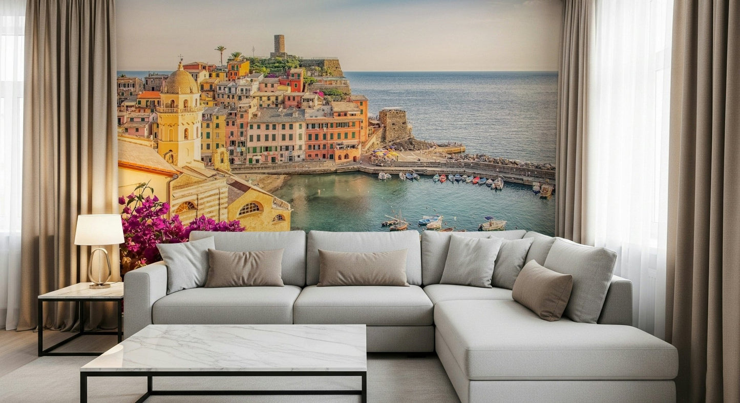 Italian Riviera View Wall Mural