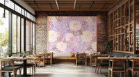 Blooming peonies mural wallpaper

