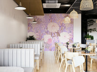 Watercolor floral wall covering

