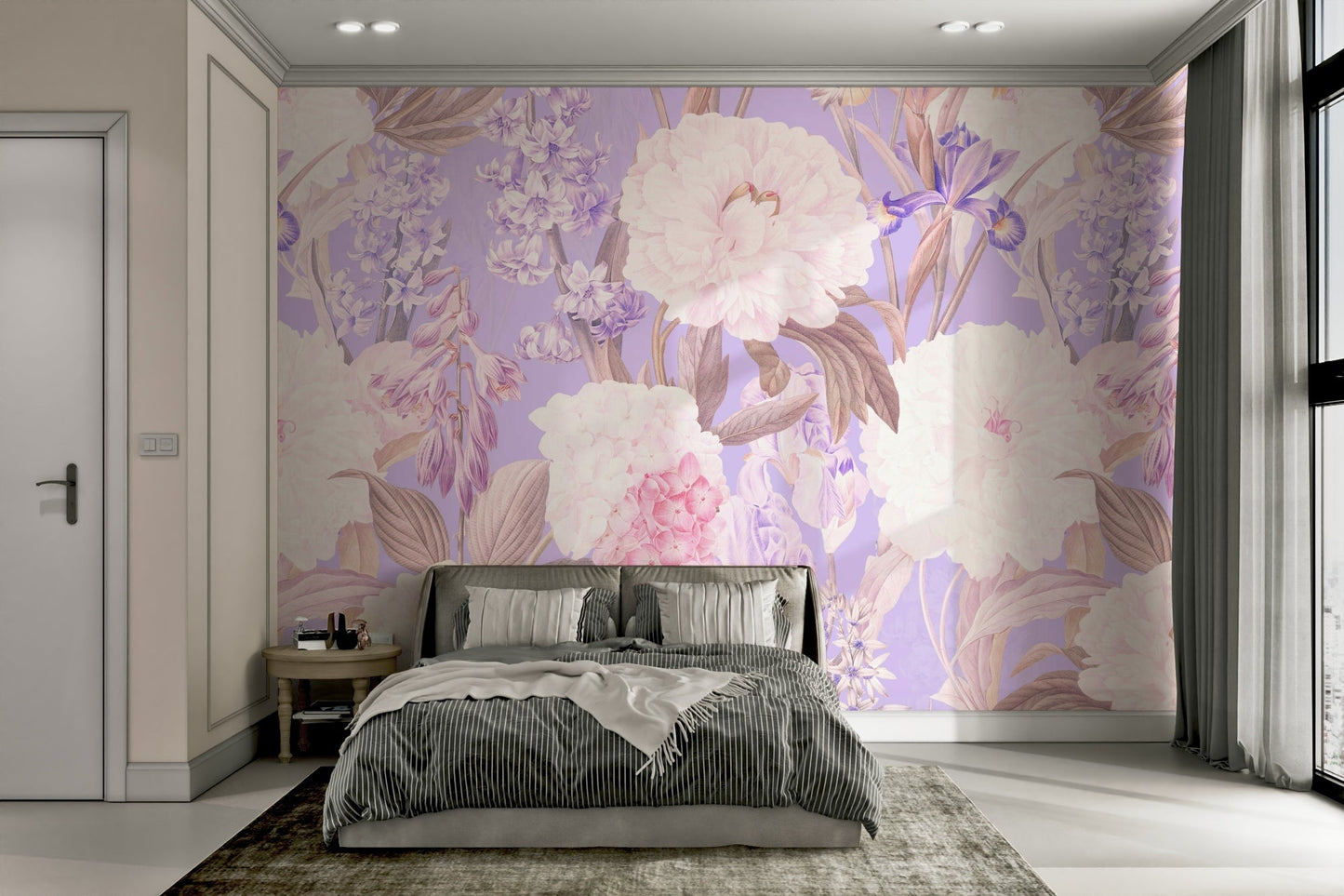Elegant bloom mural wallpaper

